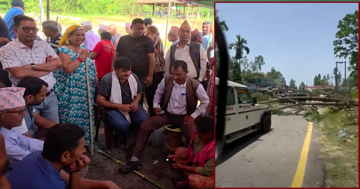 बस्ती खाली नगराउने प्रतिबद्धतापछि बर्दिबास-सिन्धुली सडकखण्डको अवरोध हट्यो