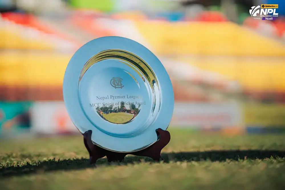 क्यान र एमसीसीले एनपीएलमा फ्रेन्चाइजीलाई स्पिरिट अफ क्रिकेट अवार्ड दिने