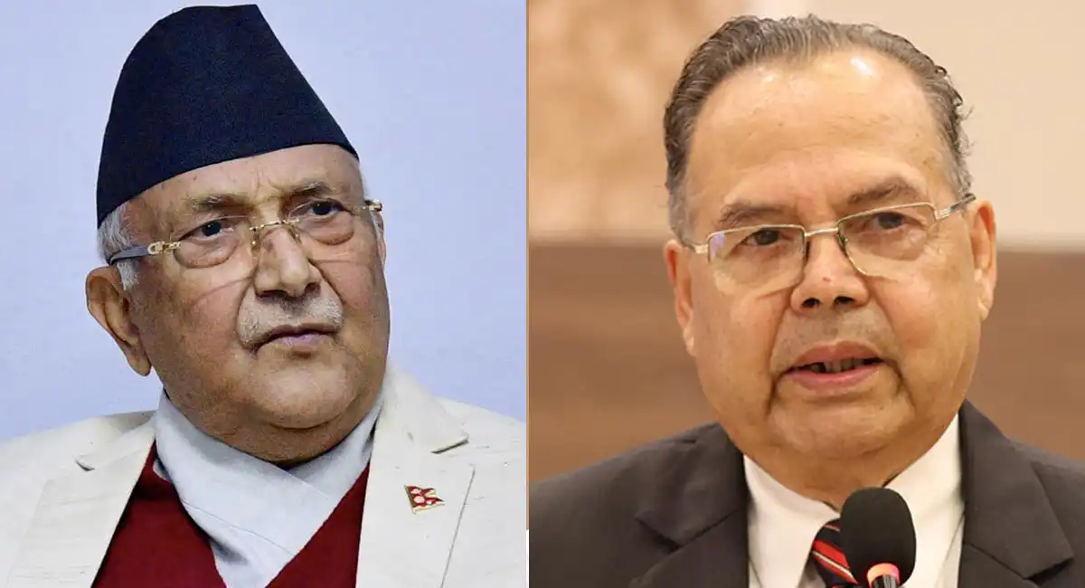 ओली र खनालबीच भेटवार्ता