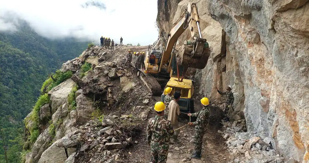 कोशी कोरिडोरको च्याम्ताङ्गदेखि घोङ्घप्पासम्मको सडक निर्माण सम्पन्न