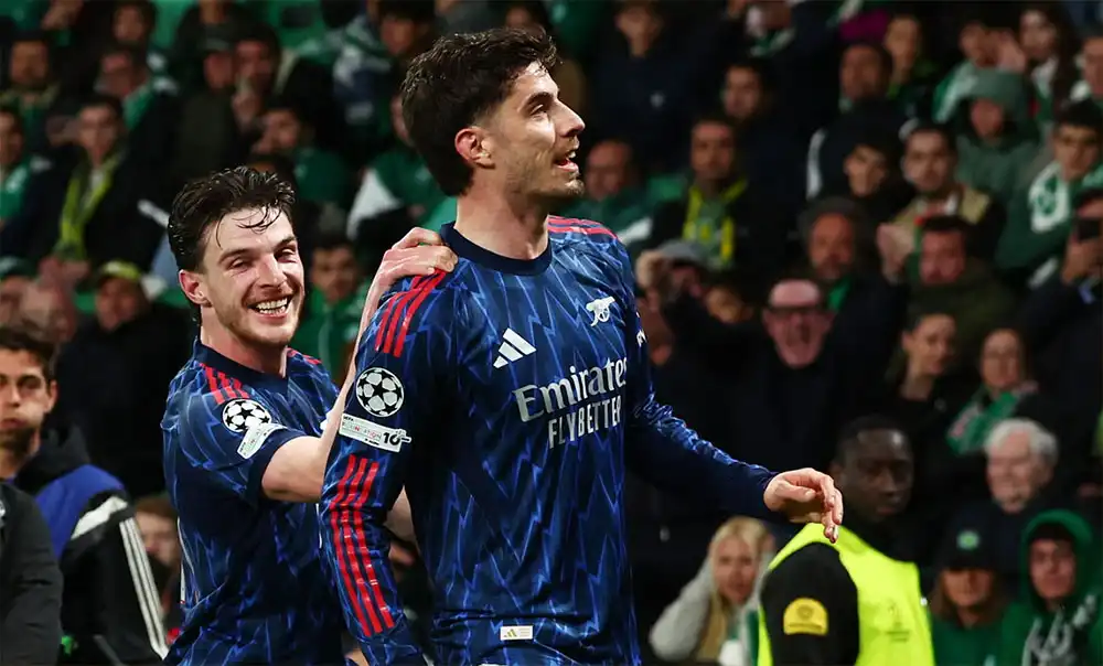 च्याम्पियन्स लिग: क्वाटरफाइनलको पहिलो लिगमा स्पोर्टिंगमाथि आर्सनलको अग्रता